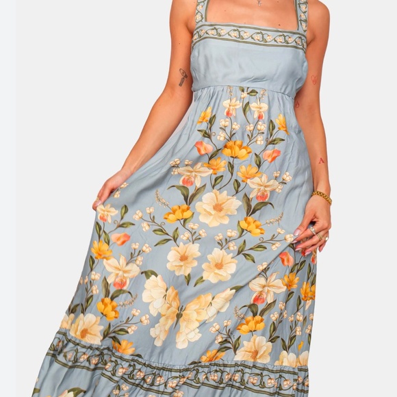 🌺 Farm Rio Maxi Dress – Size L (Large) 🌺 - Picture 1 of 8